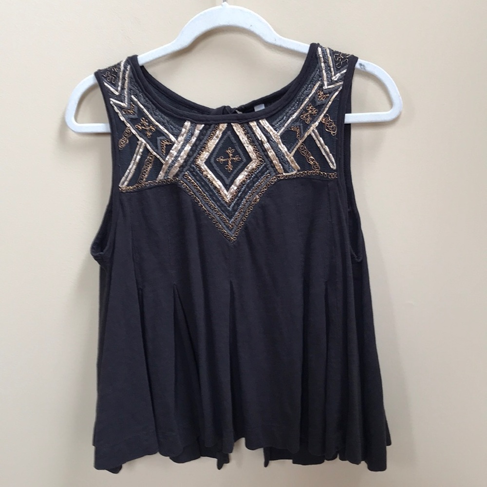 Free People tank top with back ties